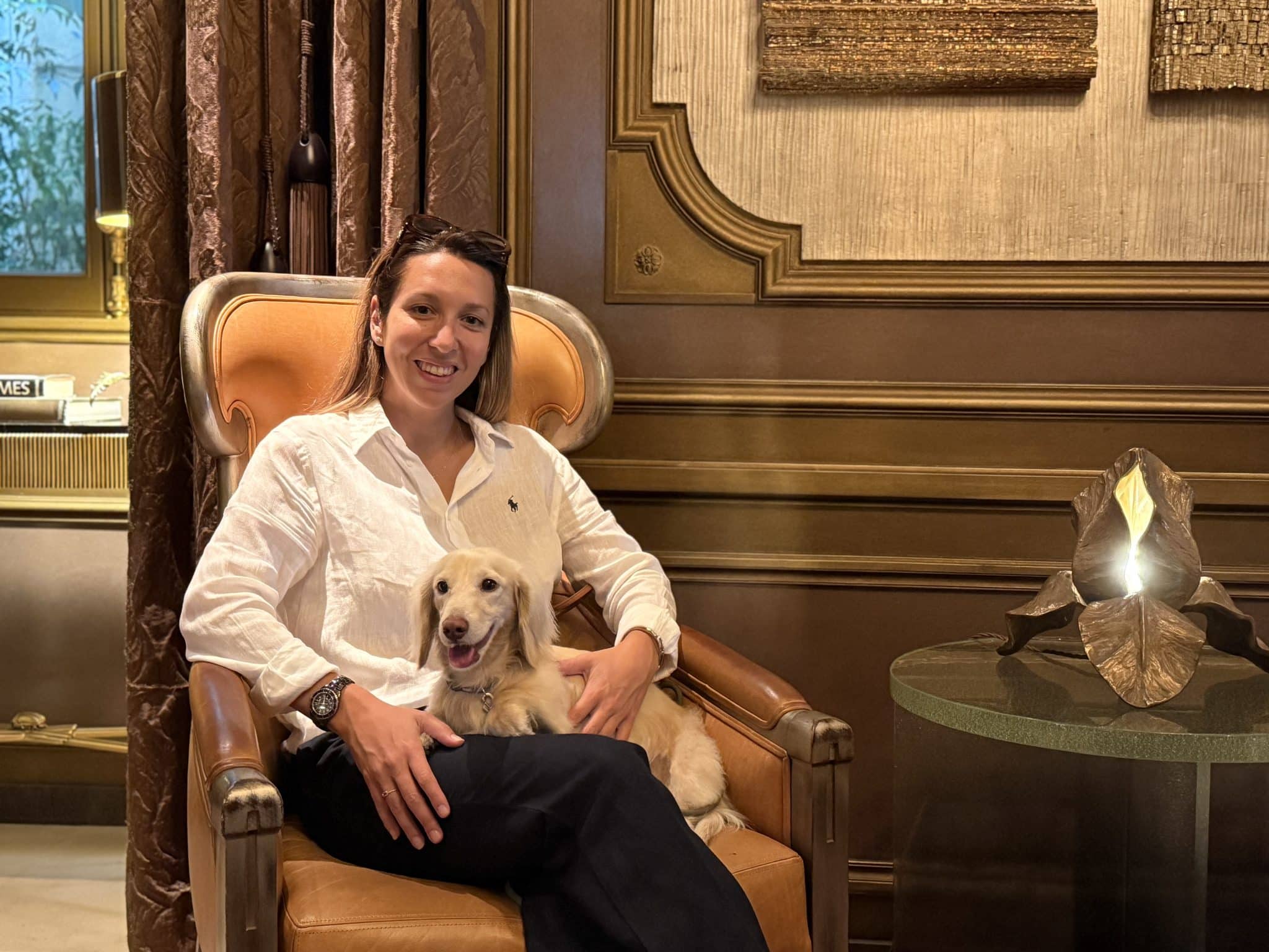 woman in Hotel de Crillon Paris during her midlife reinvention at 40